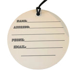 W Baseball Bag Tag